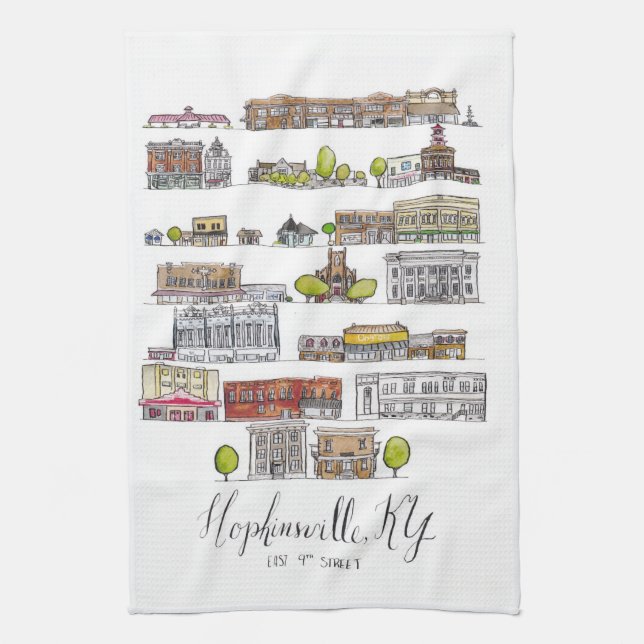 Hopkinsville, KY Kitchen Towel Kökshandduk (Vertikal)