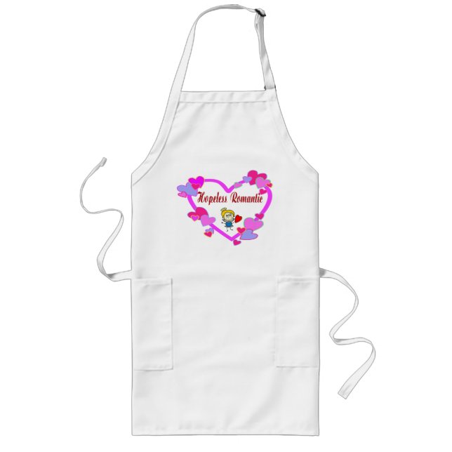 Hopless Romantic Apron Långt Förkläde (Framsidan)