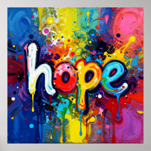 Hopp Abstrakt Graffiti Stil 104 Poster