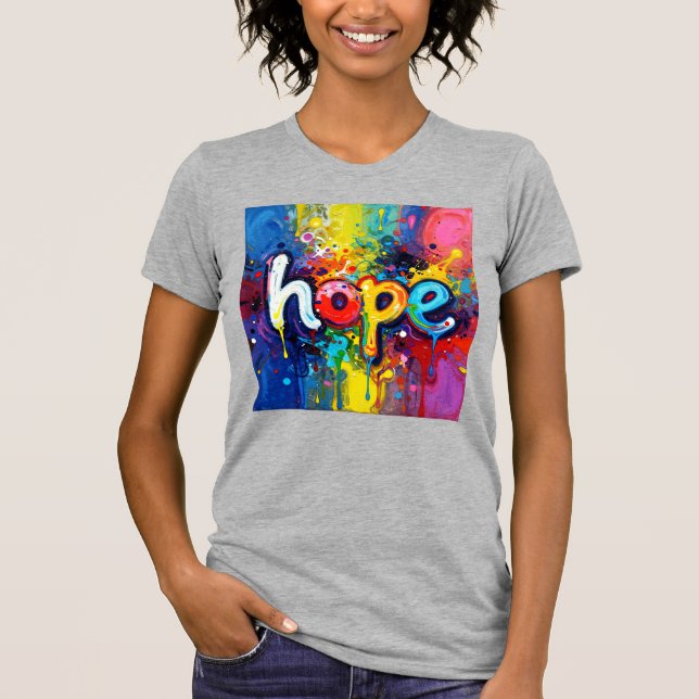 Hopp Abstrakt Graffiti Stil 104 T Shirt (Framsida)
