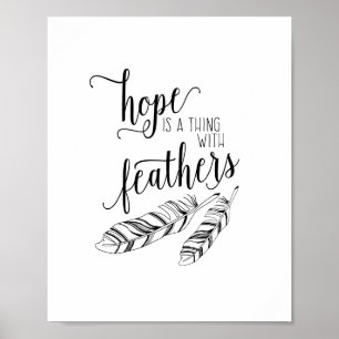 Hopp är en sak med inspirera citationstecken för poster