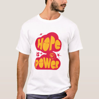 Hopp Är Kraft Inspirerande Retro T-Shirt