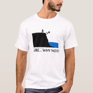 Hopp av en klippa tee shirt