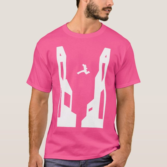 Hopp Av Färdighet Freerunning Parkour T Shirt (Framsida)