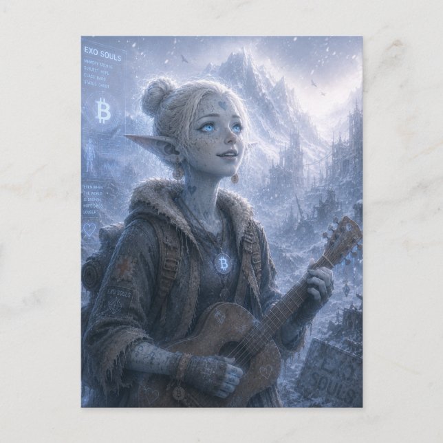 Hopp / Bard / Frusen Gräns Vykort (Framsida)