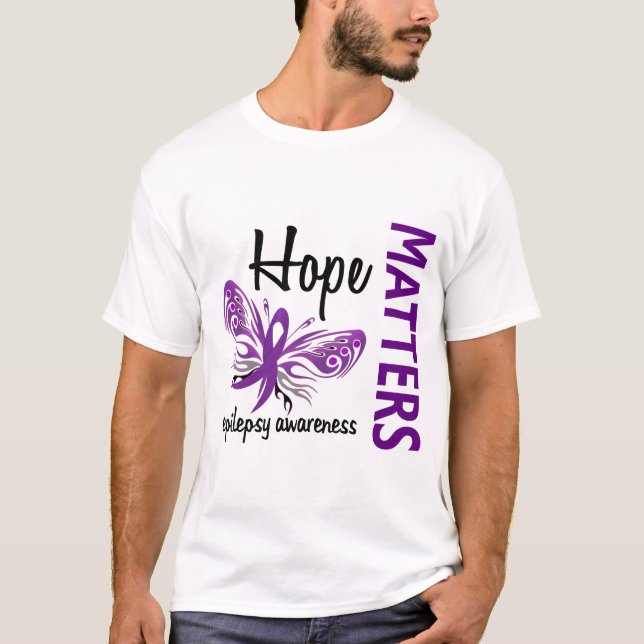 Hopp betyder fjärilsepilepsi t-shirt (Framsida)