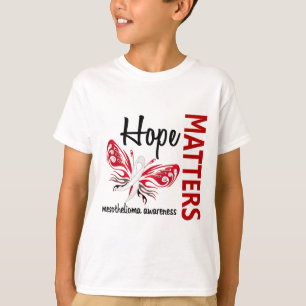 Hopp betyder fjärilsMesothelioma T-shirt