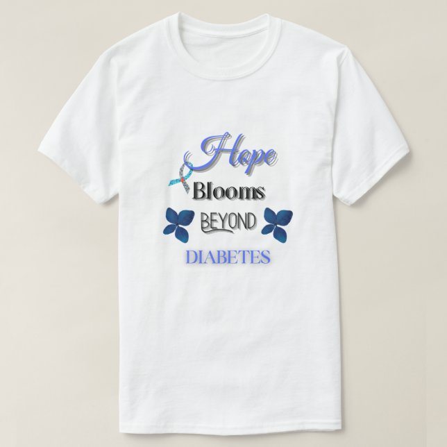 HOPP BLOOMS BEYOND DIABETES/ UNISEX T SHIRT (Design framsida)