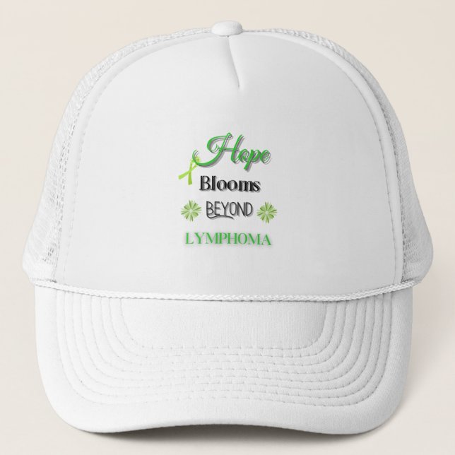 HOPP BLOOMS BEYOND LYMPHOMA/ MEDVETENHET UNISEX KEPS (Framsida)