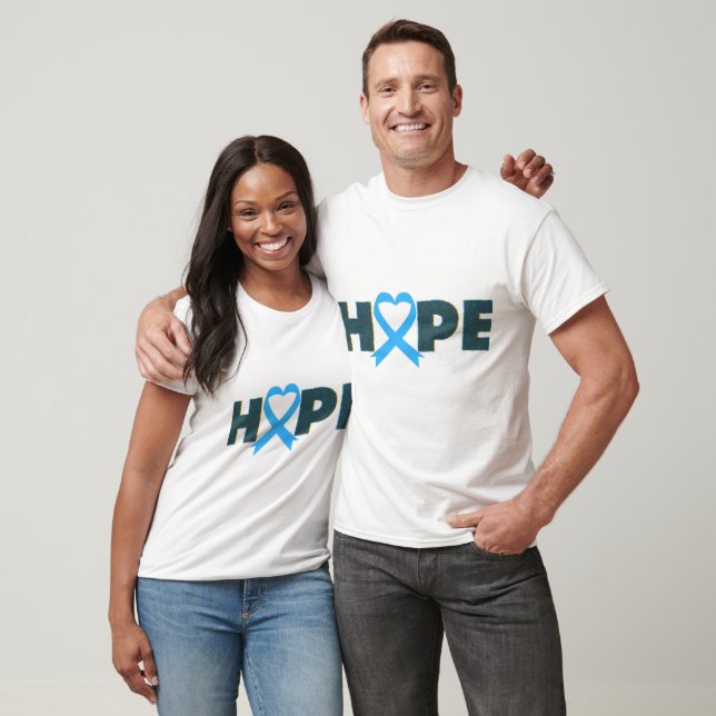 HOPP/ BLUE AWARENESS RIBBON/ UNISEX T SHIRT (Unisex)