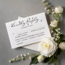 Hopp Dröm Bröllop RSVP-kort