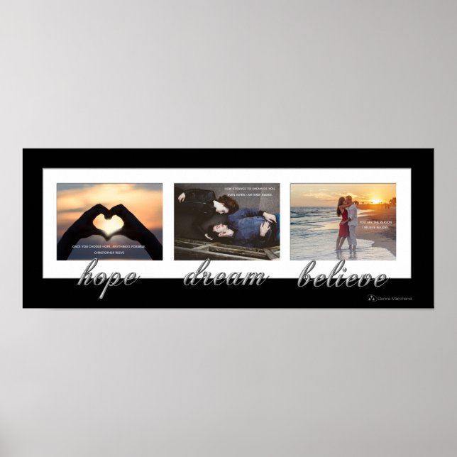 Hopp, Dröm, Tro Nyförlovade Affisch (Framsidan)