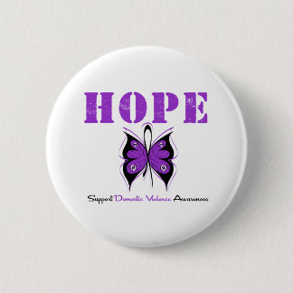 Hopp Fjäril Band Våld i Hushållen Knapp
