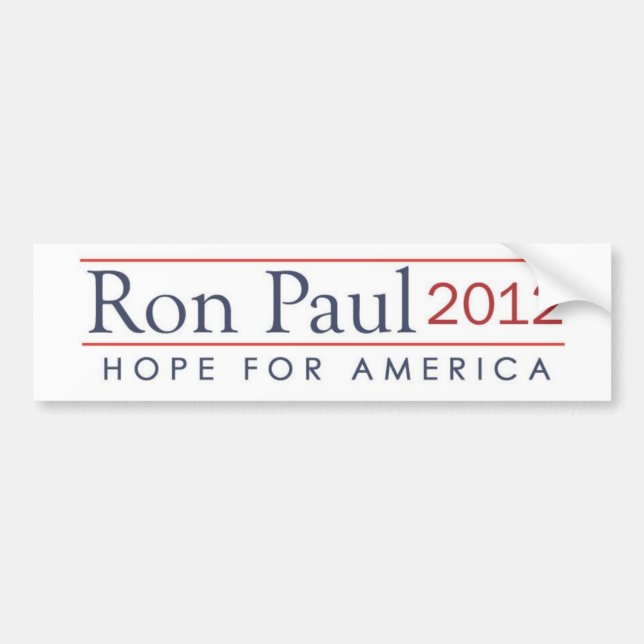 hopp för Amerika Ron Paul 2012 Bildekal (Framsidan)