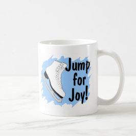 Hopp för glädjeblåttskridsko kaffemugg