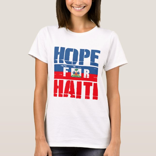 Hopp för Haiti T Shirt (Framsida)
