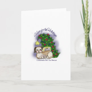 Hopp för helgdagarkortet med hopp berättelse helgkort