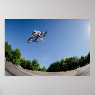 Hopp för kick BMX Poster