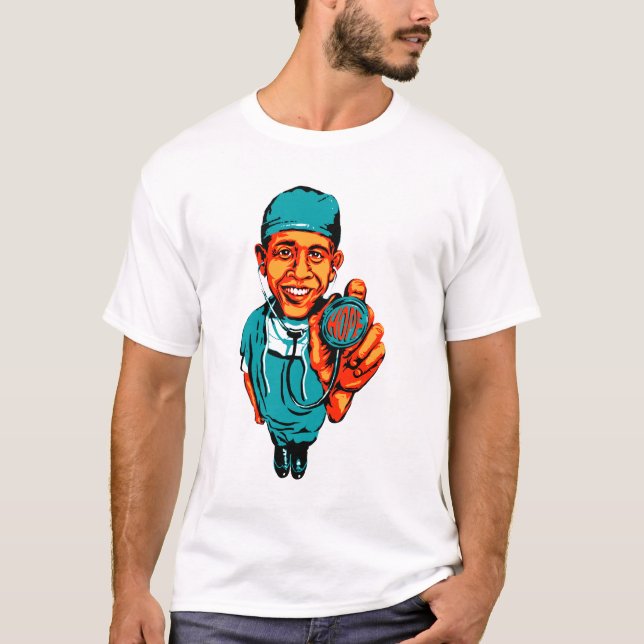 HOPP för sjukvården - Doc Barack T Shirt (Framsida)