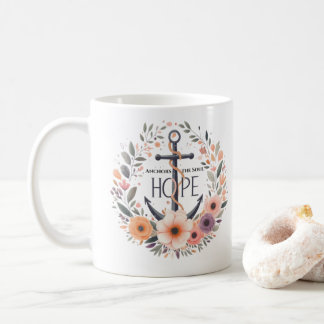 Hopp förankrar själen kaffemugg