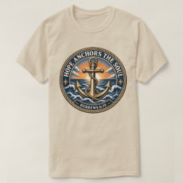 Hopp förankrar själen Nautilus Hebreerbrevet 6:19 T Shirt