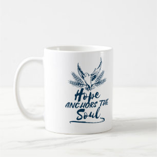 Hopp förankrar själens tro konst kaffemugg