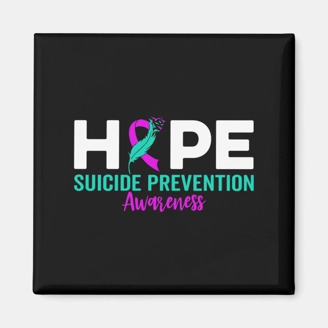 Hopp förebyggande av självmord band Depression Sjä Magnet (Framsidan)