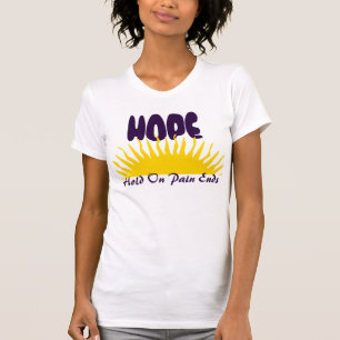 "HOPP: Hållen smärtar på avslutar ", Tee Shirt