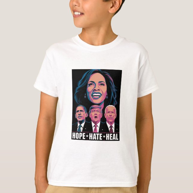 Hopp Hat Läka Stig Kamala 2024 T Shirt (Framsida)