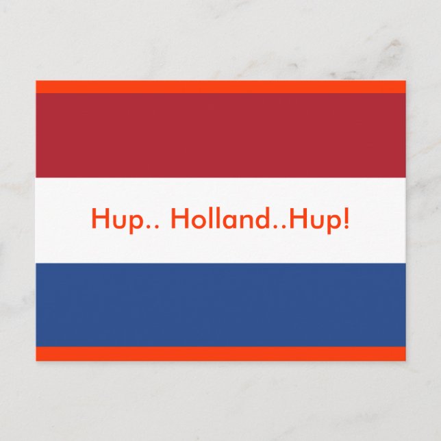Hopp. Holland..Hup! vykort (Framsida)