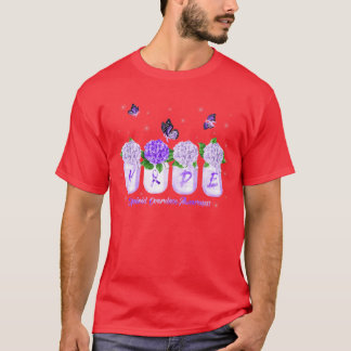 HOPP Hortensia Blomma Fjäril Opioid Överdos Medvet T Shirt