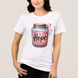 Hopp i en burk rosa band t shirt