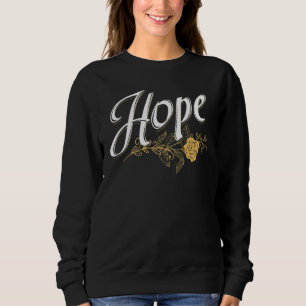 Hopp Kalligrafi Positivt Meddelande Motiverande In T Shirt