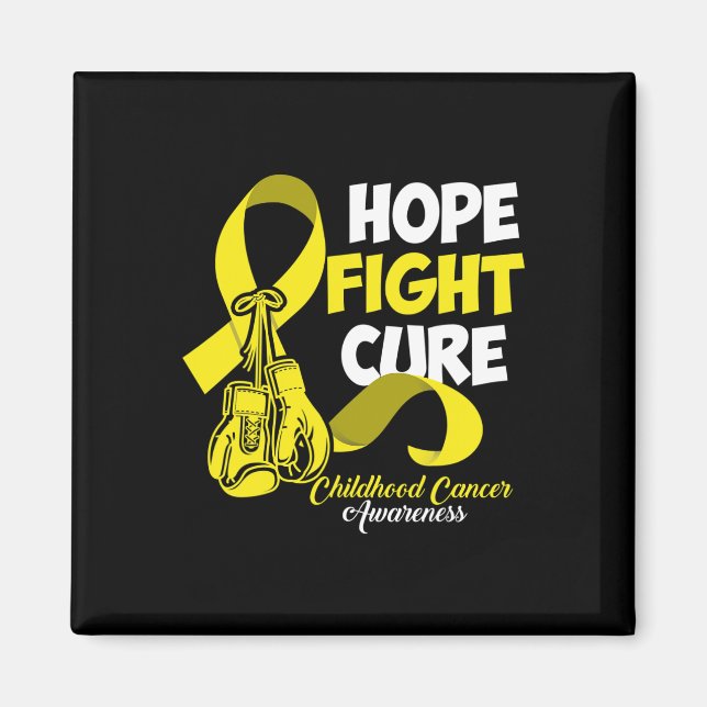 Hopp Kamp Läka Medvetenhet om barncancer  Magnet (Framsidan)