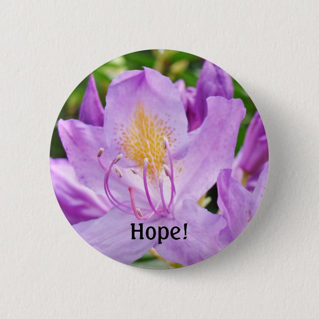Hopp! knappar Lila Rhododendron Blommor (Framsida)
