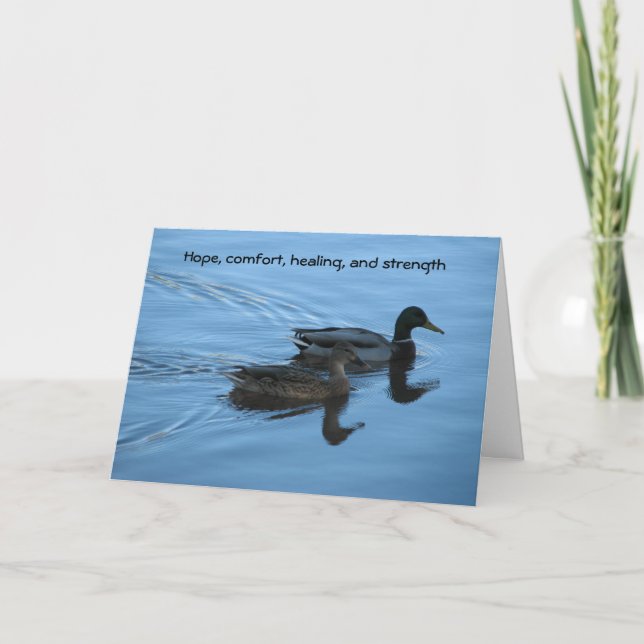 Hopp, komfort, läkning och styrka kort (Framsida)