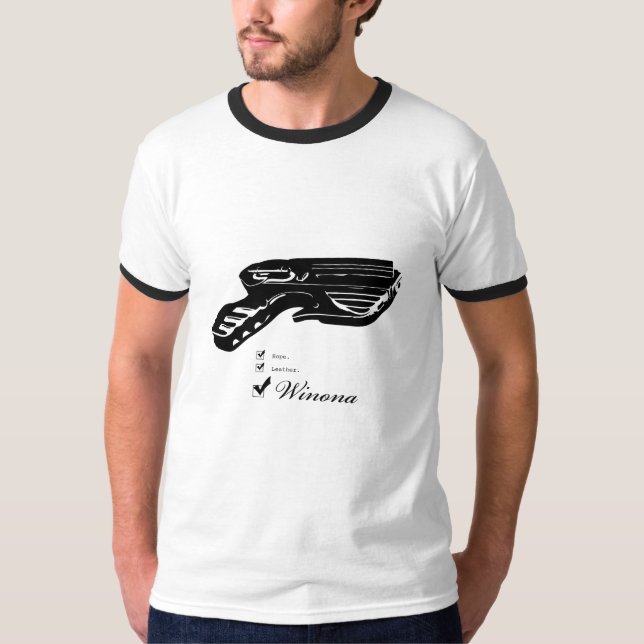 Hopp. Läder. Winona. V2 T-shirt (Framsida)
