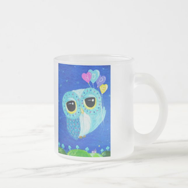 Hopp lyfter mig Higher Frostad Glasmugg (Höger)