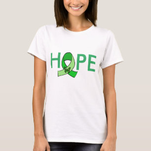 "HOPP" Lymesjuka Medvetenhet Band med Fjäril Tee Shirt