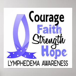 Hopp Lymphedema för kuragetrostyrka Poster
