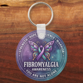 Hopp • Motståndskraft • Krigare | Fibro medvetenhe Nyckelring