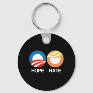 HOPP (Obama) vs. HAT (trumf) Nyckelring