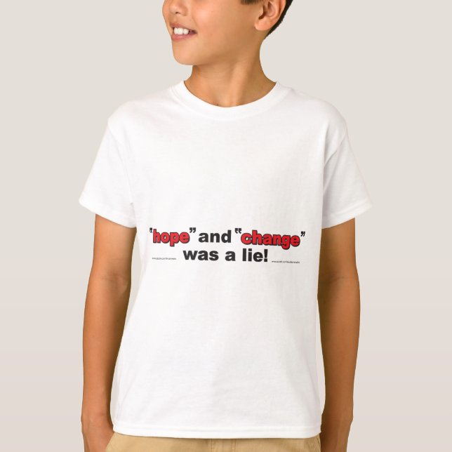 HOPP-OCH-Förändring-var-en-lögn.p Tee Shirt (Framsida)