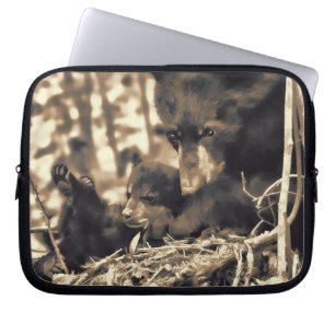 Hopp- och trosysterkärlek laptop sleeve