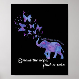 Hopp Om Att Hitta Ett Botemedel Alzheimers Medvete Poster