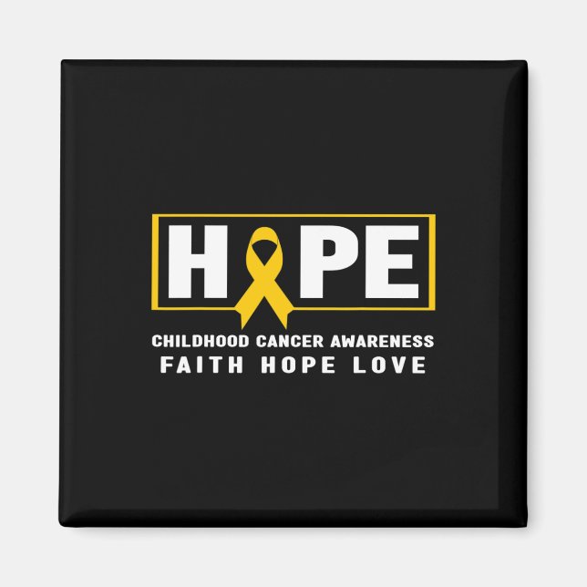 Hopp om barncancer - Medvetenhet om barncancer Magnet (Framsidan)