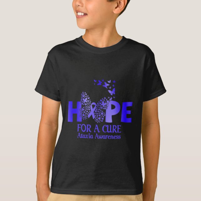 Hopp Om Bot Ataxiakläder Ataxia Awareness Present T Shirt (Framsida)
