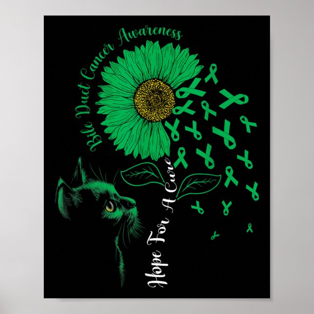 Hopp om en ren solrossvart katt av bläckstråle poster (Framsidan)