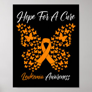 Hopp Om Ett Botemedel Fjäril Leukemi Blodcancer Me Poster
