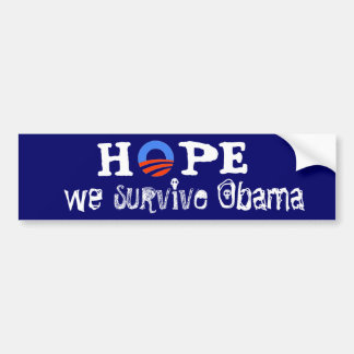 Hopp överlever vi Obama Bildekal
